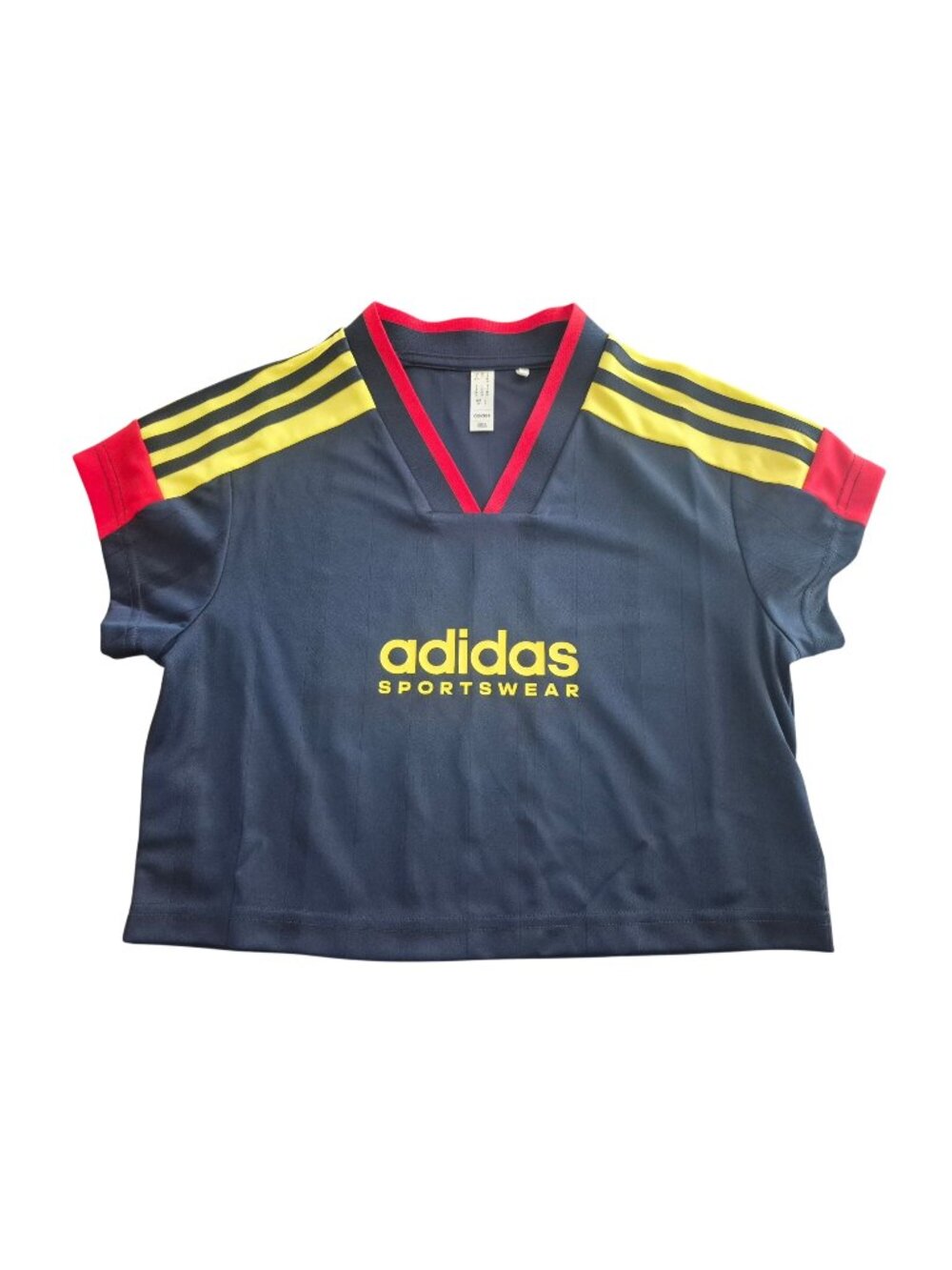 Adidas Tiro Cut 3-Stripes Navy Blue Crop Jersey size S